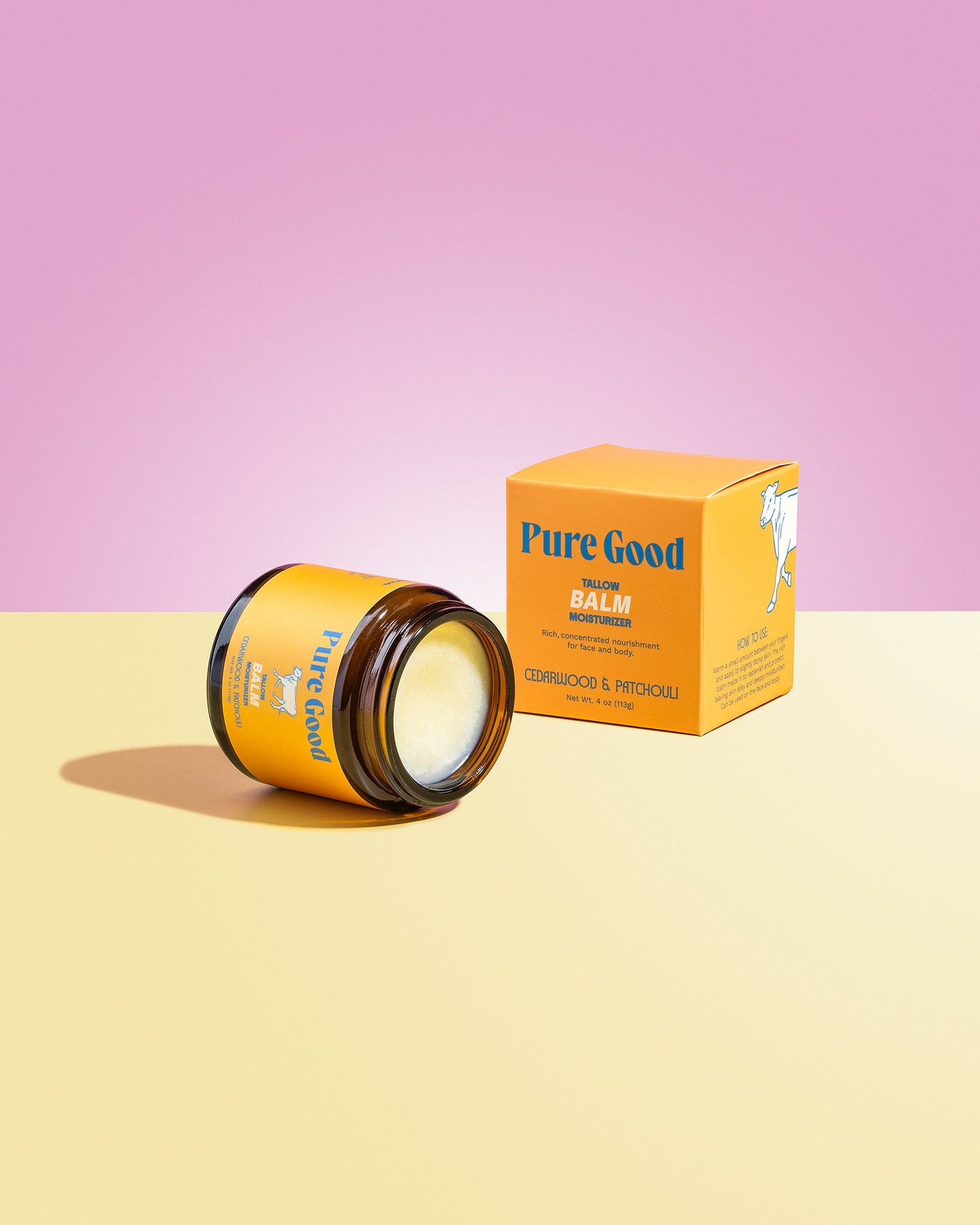 Pure Good's Cedarwood + Patchouli Tallow Balm - Firming & Balancing