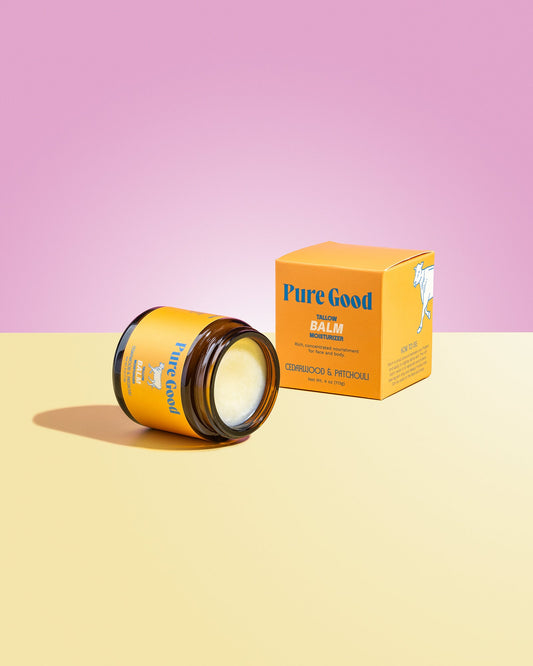 Pure Good's Cedarwood + Patchouli Tallow Balm - Firming & Balancing