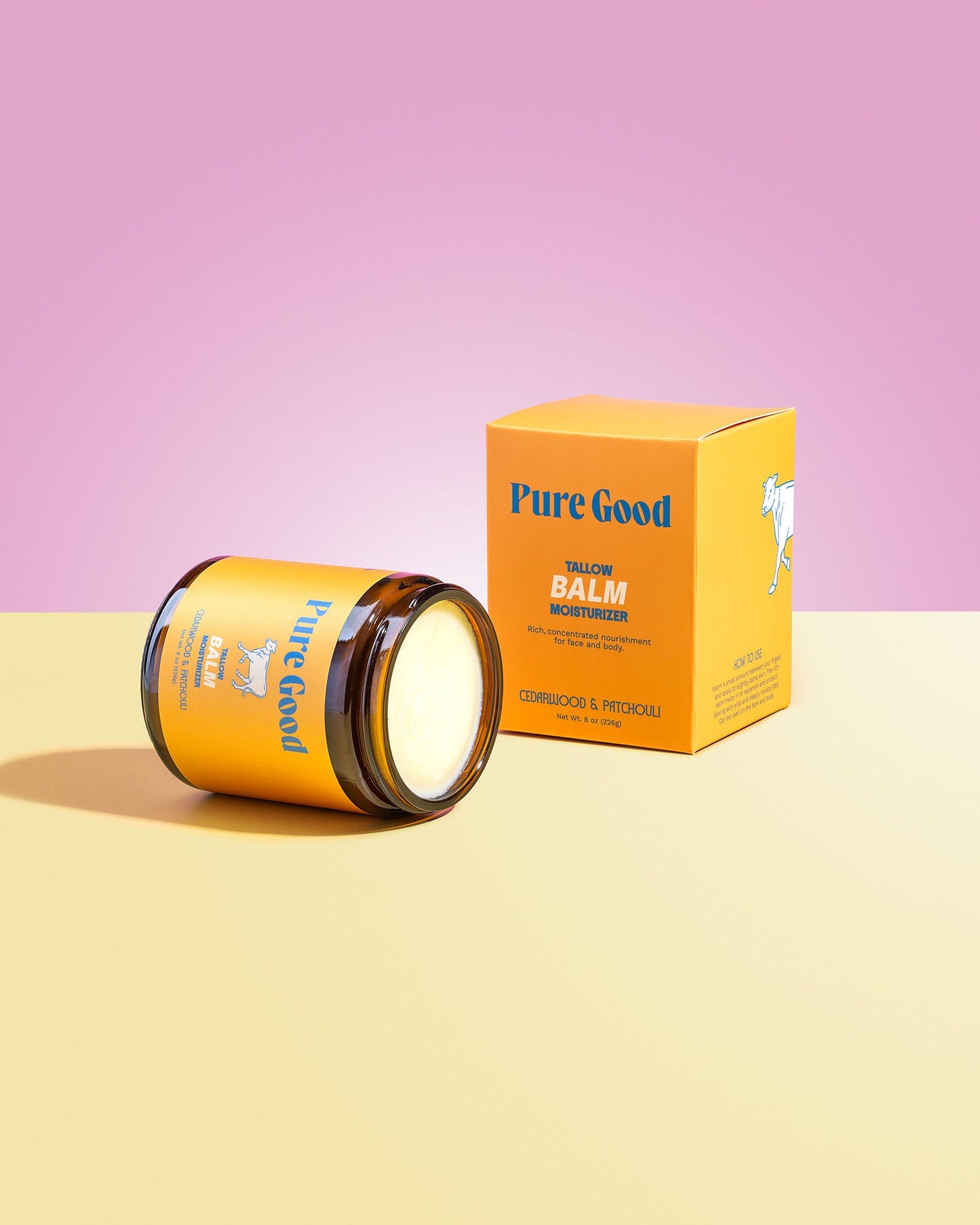 Pure Good's Cedarwood + Patchouli Tallow Balm - Firming & Balancing