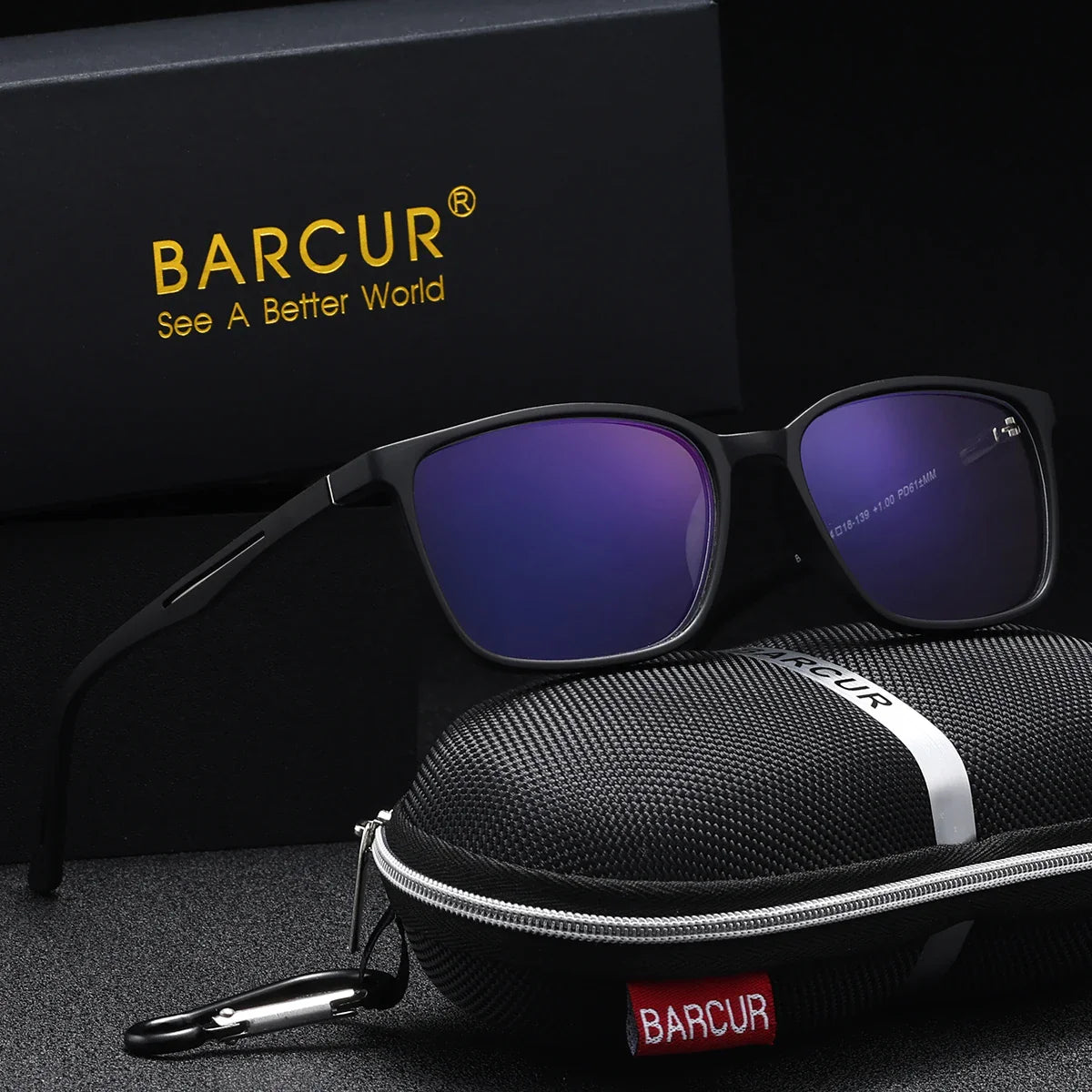 BARCUR Square Reading Glasses