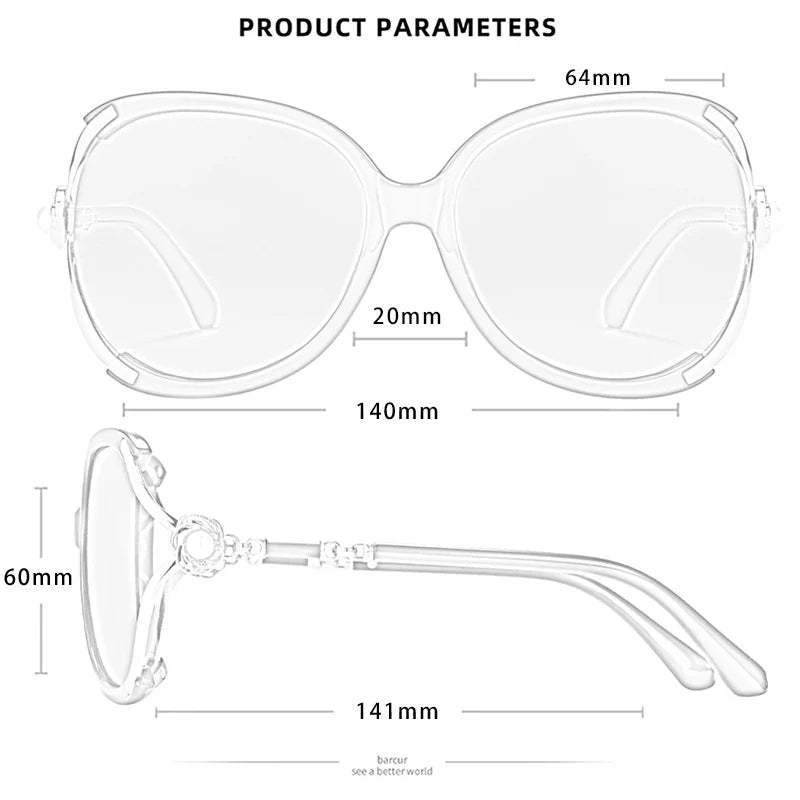 BARCUR Sunglasses Butterfly Design