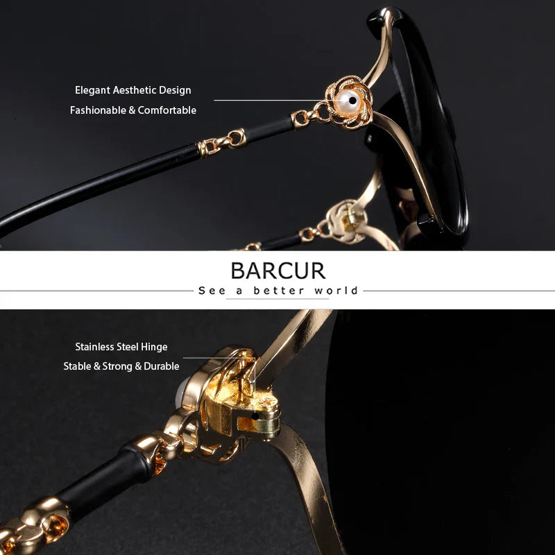 BARCUR Sunglasses Butterfly Design