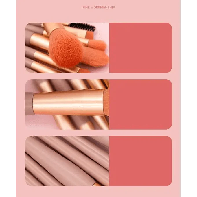 8-Piece Mini Travel Makeup Brush Set