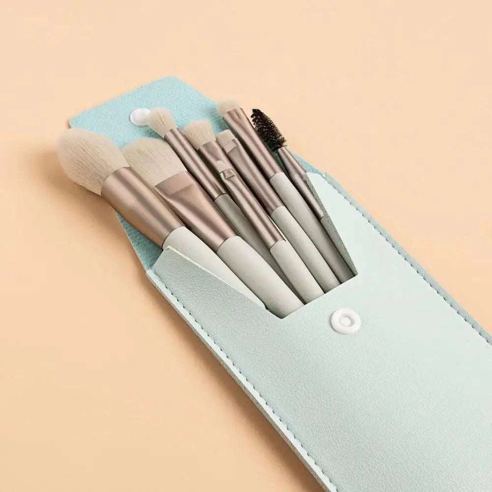 8-Piece Mini Travel Makeup Brush Set