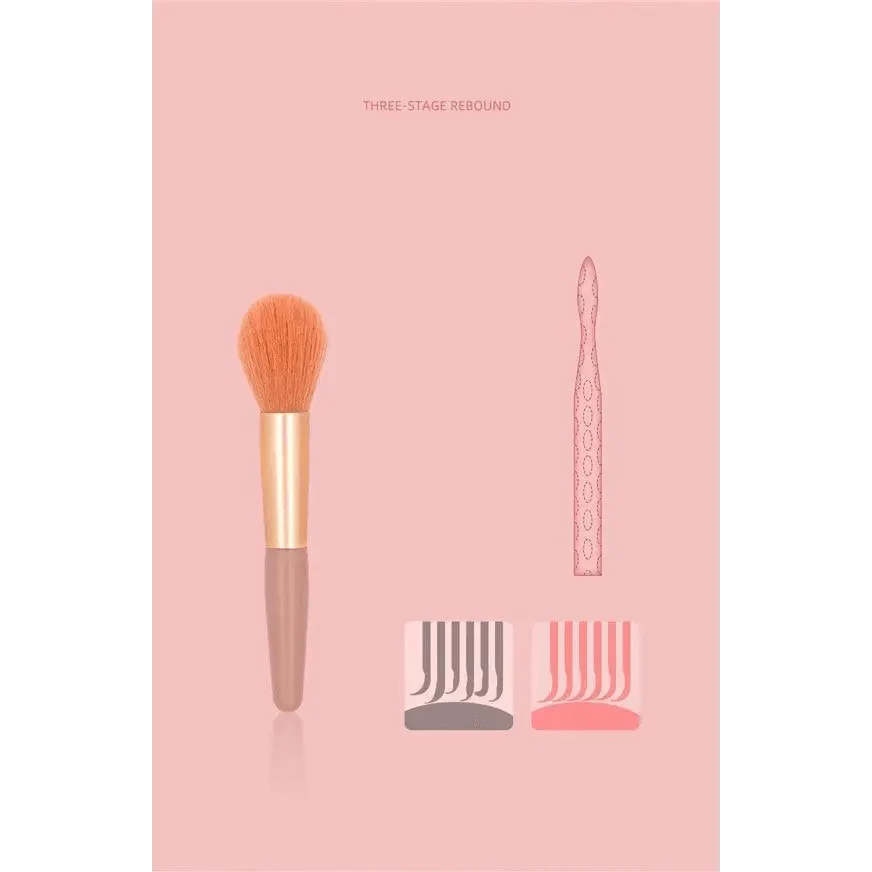 8-Piece Mini Travel Makeup Brush Set