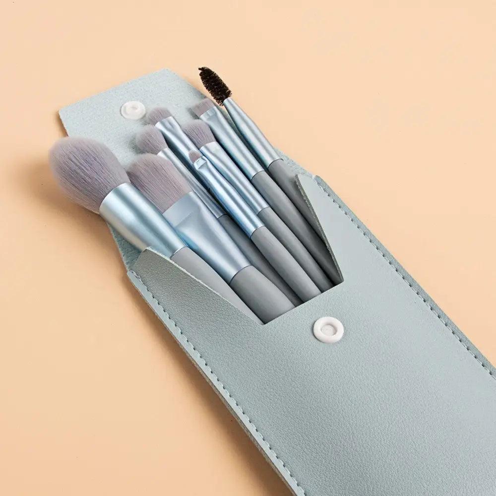 8-Piece Mini Travel Makeup Brush Set