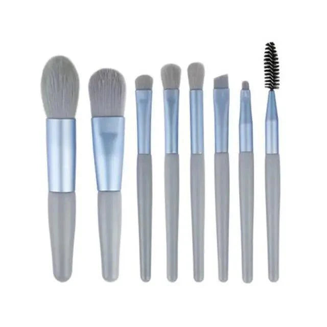 8-Piece Mini Travel Makeup Brush Set
